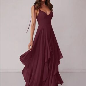 Elegant Cabernet / Burgundy Evening Gown